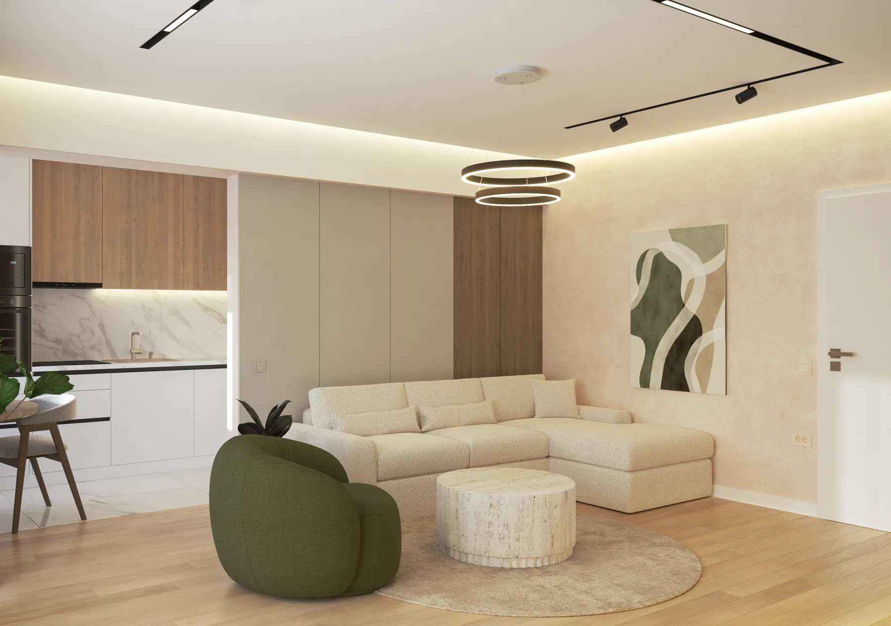 Apartament Jupiter — living